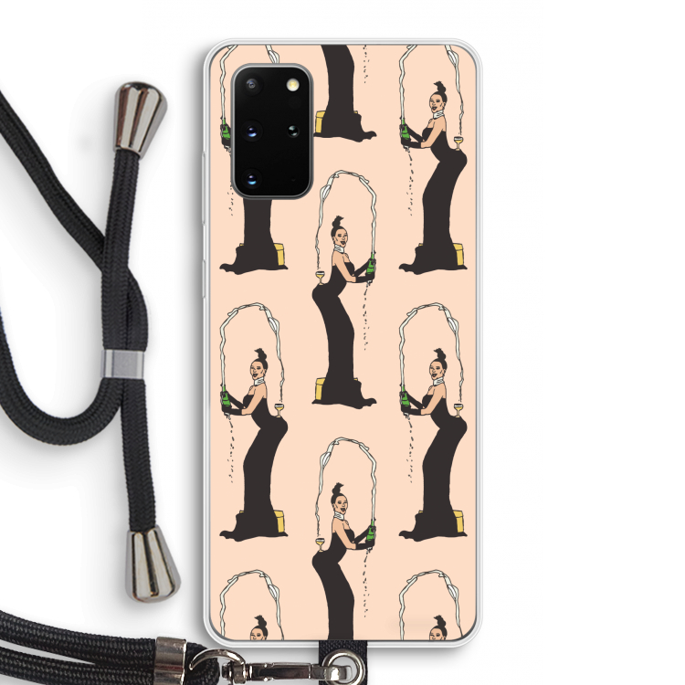 Pop Some Kim: Samsung Galaxy S20 Plus Transparant Hoesje met koord
