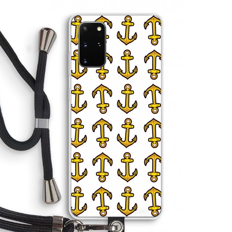 Musketon Anchor: Samsung Galaxy S20 Plus Transparant Hoesje met koord