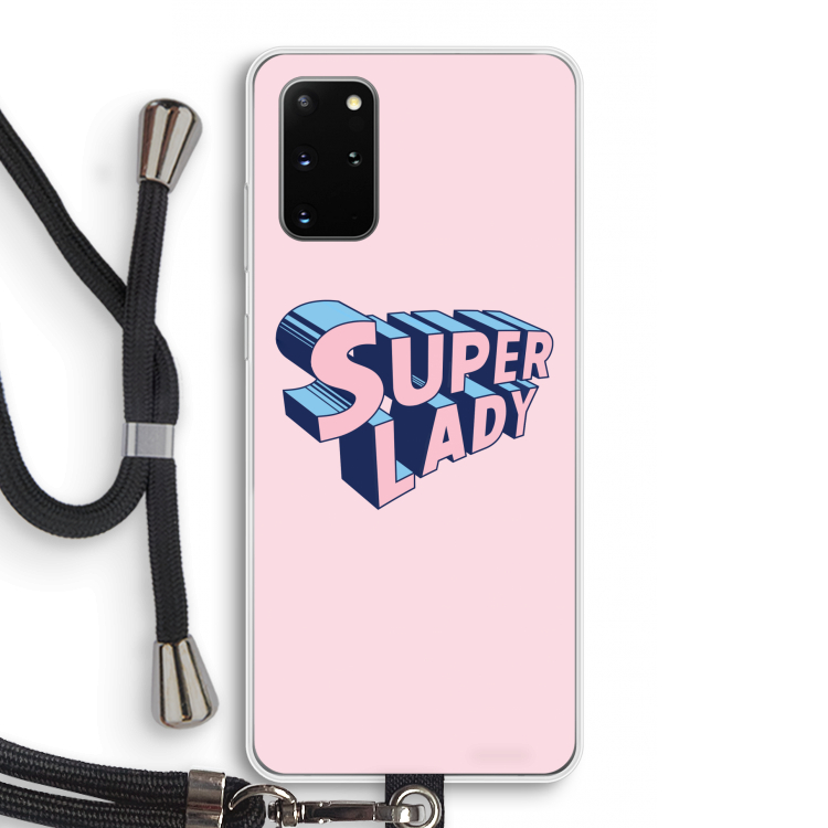 Superlady: Samsung Galaxy S20 Plus Transparant Hoesje met koord