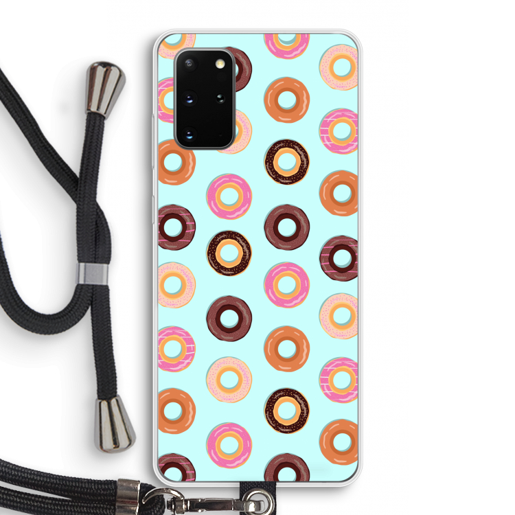 Donuts: Samsung Galaxy S20 Plus Transparant Hoesje met koord