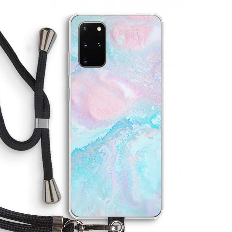 Fantasie pastel: Samsung Galaxy S20 Plus Transparant Hoesje met koord