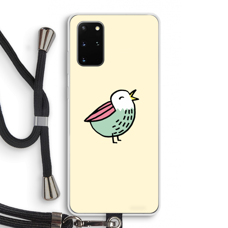 Birdy: Samsung Galaxy S20 Plus Transparant Hoesje met koord