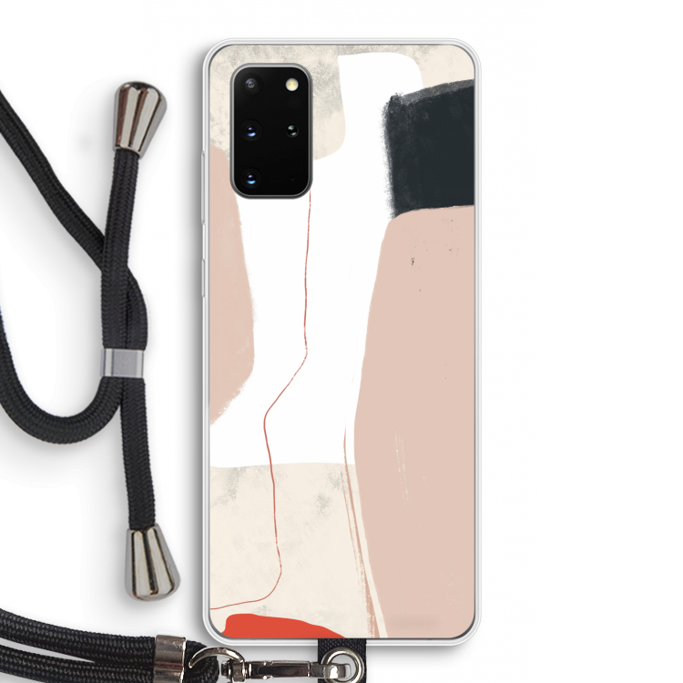 Lava: Samsung Galaxy S20 Plus Transparant Hoesje met koord