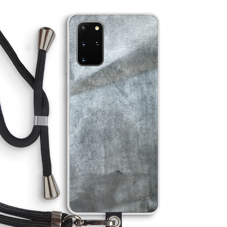 Grey Stone: Samsung Galaxy S20 Plus Transparant Hoesje met koord
