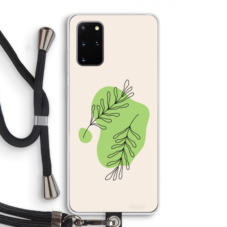 Beleaf in you: Samsung Galaxy S20 Plus Transparant Hoesje met koord