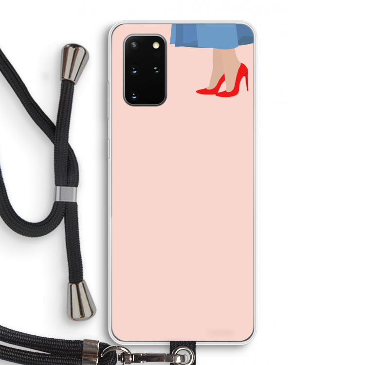 High heels: Samsung Galaxy S20 Plus Transparant Hoesje met koord