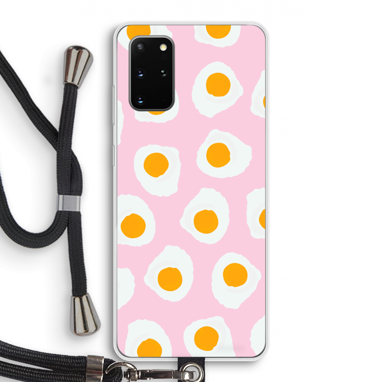 Dancing eggs: Samsung Galaxy S20 Plus Transparant Hoesje met koord
