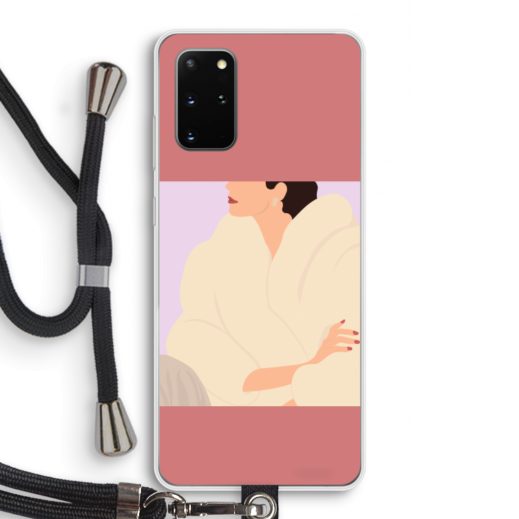 Cosy: Samsung Galaxy S20 Plus Transparant Hoesje met koord