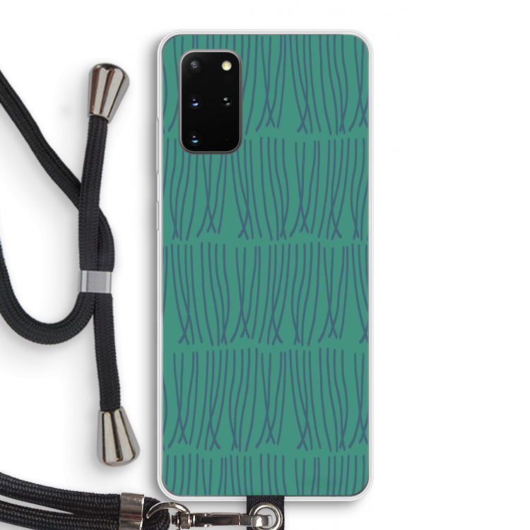 Swirls: Samsung Galaxy S20 Plus Transparant Hoesje met koord