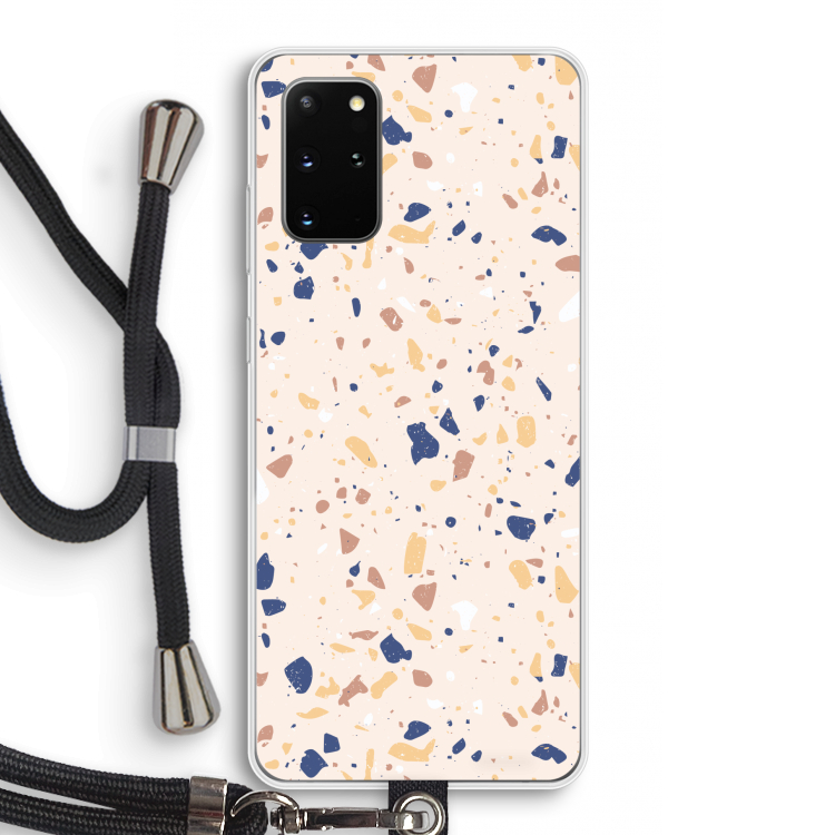 Terrazzo N°23: Samsung Galaxy S20 Plus Transparant Hoesje met koord