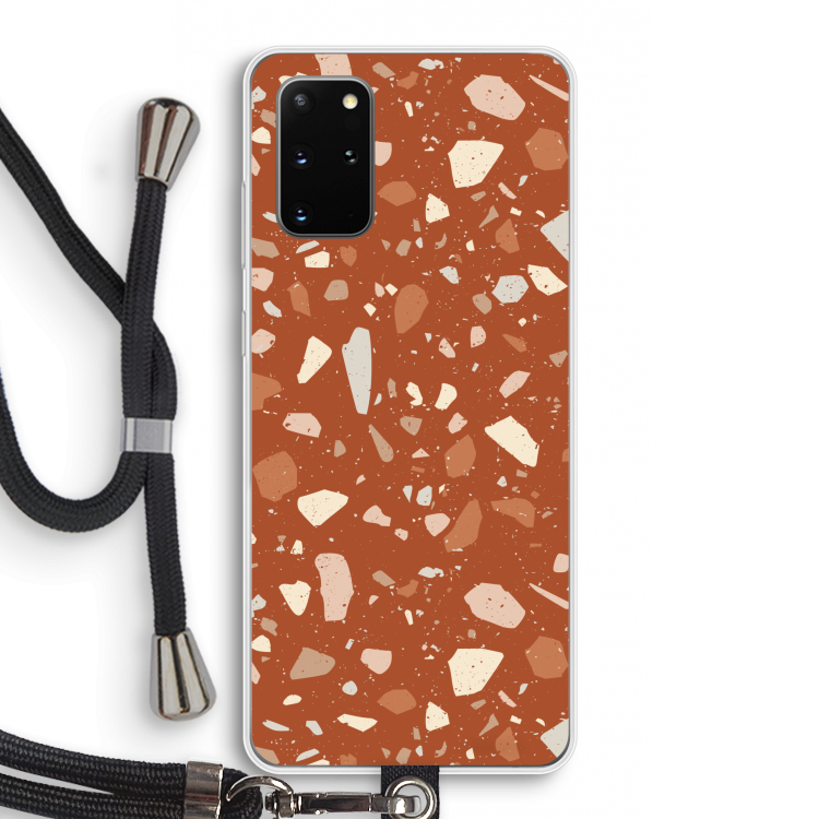 Terrazzo N°22: Samsung Galaxy S20 Plus Transparant Hoesje met koord