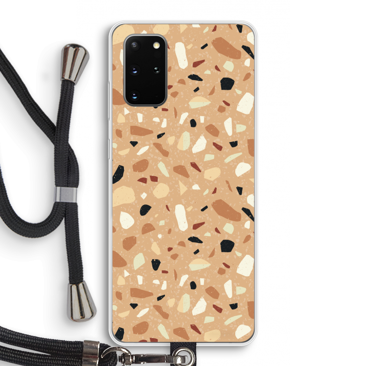 Terrazzo N°17: Samsung Galaxy S20 Plus Transparant Hoesje met koord