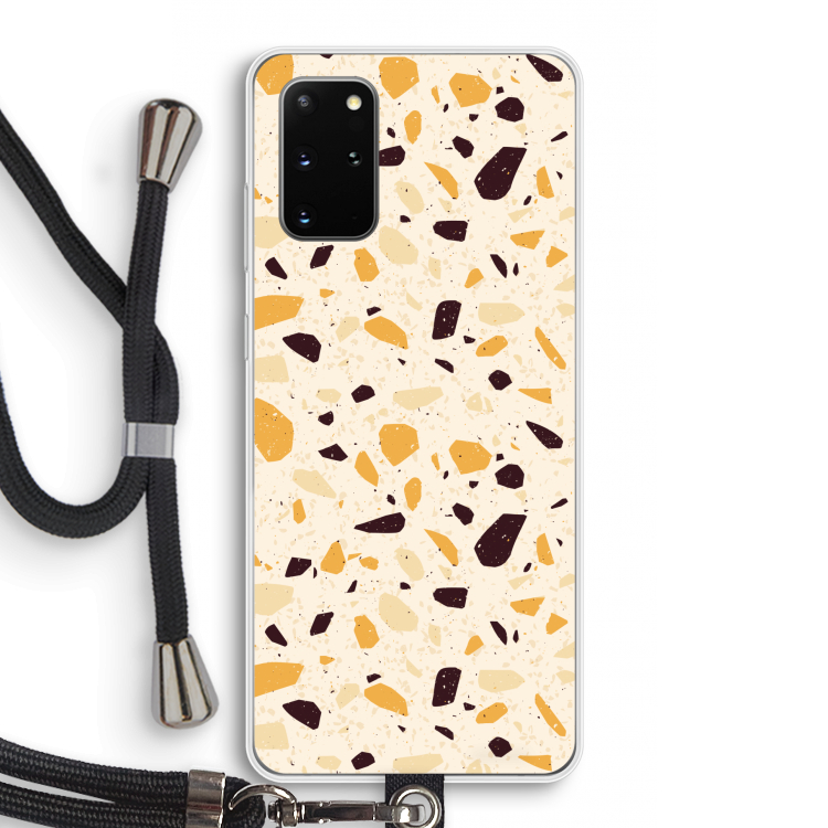 Terrazzo N°13: Samsung Galaxy S20 Plus Transparant Hoesje met koord