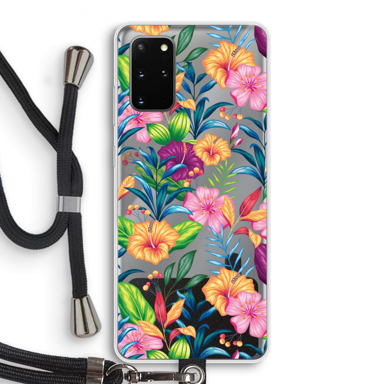 Tropisch 2: Samsung Galaxy S20 Plus Transparant Hoesje met koord
