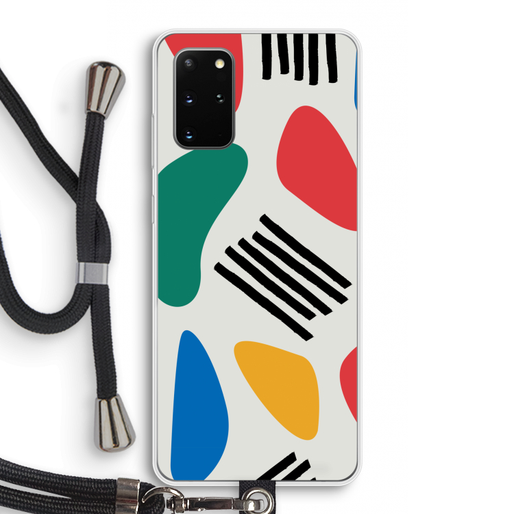 Illustratieve pop 1: Samsung Galaxy S20 Plus Transparant Hoesje met koord