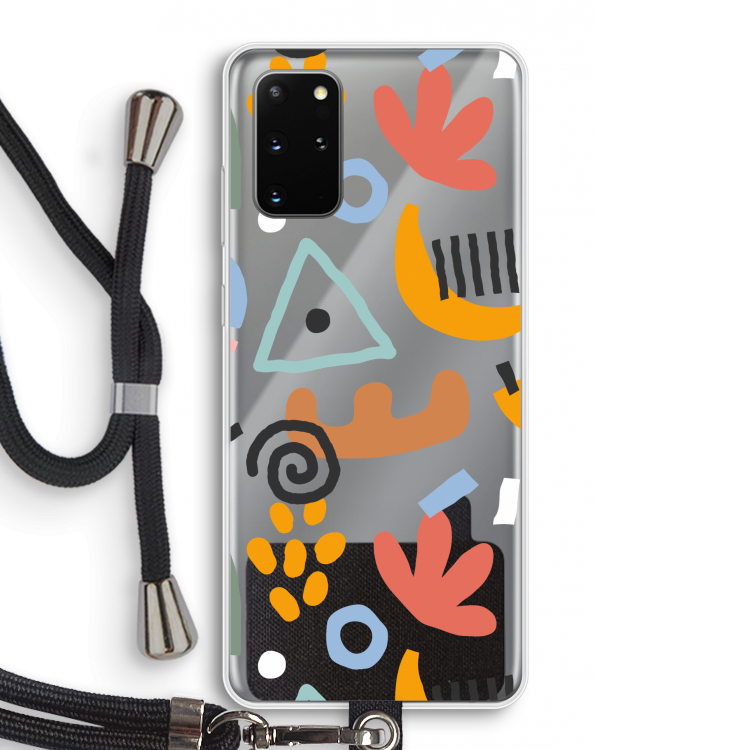 Abstract: Samsung Galaxy S20 Plus Transparant Hoesje met koord