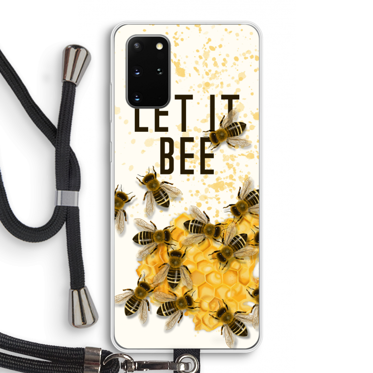 Let it bee: Samsung Galaxy S20 Plus Transparant Hoesje met koord