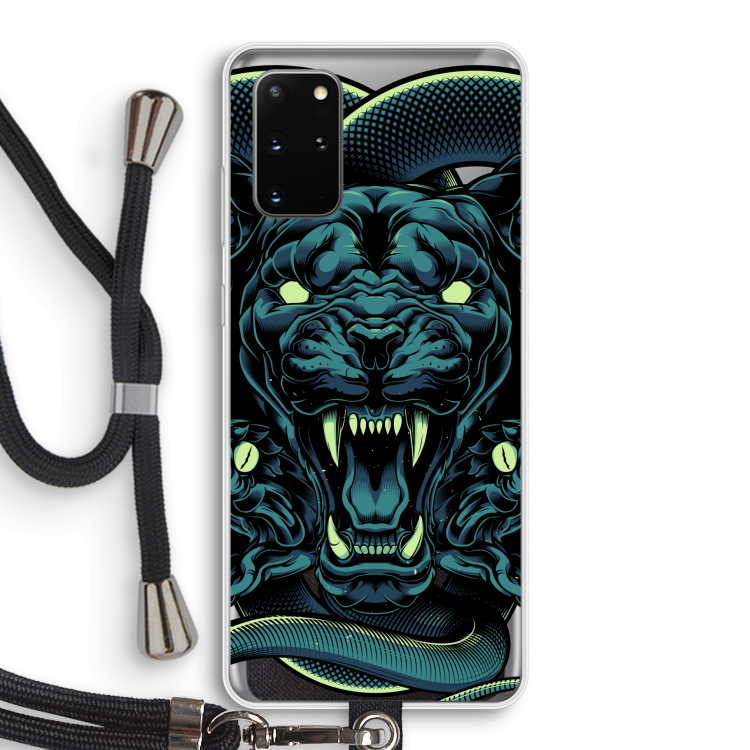 Cougar and Vipers: Samsung Galaxy S20 Plus Transparant Hoesje met koord