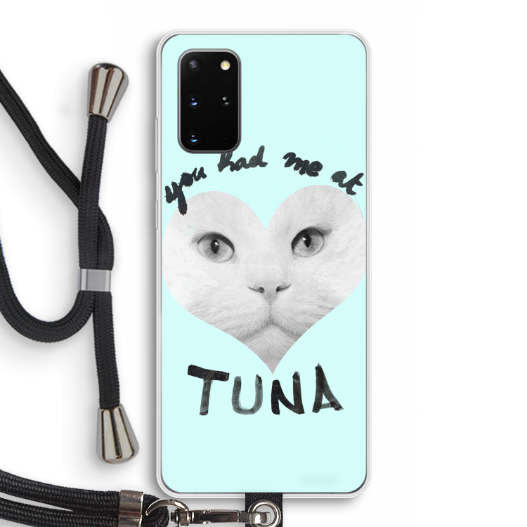 You had me at tuna: Samsung Galaxy S20 Plus Transparant Hoesje met koord
