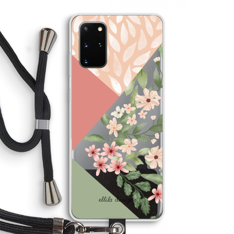 Sweet heaven geometrics: Samsung Galaxy S20 Plus Transparant Hoesje met koord