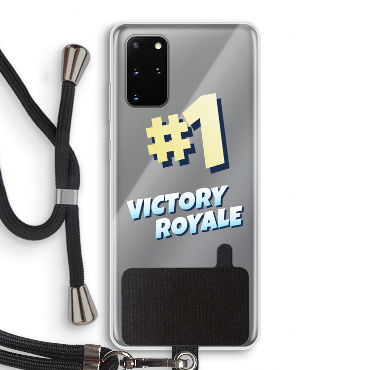 Victory Royale: Samsung Galaxy S20 Plus Transparant Hoesje met koord