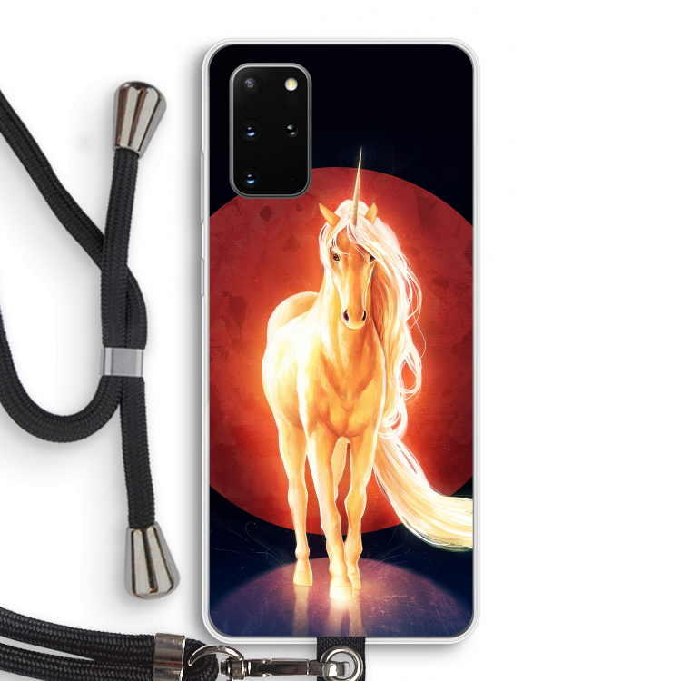 Last Unicorn: Samsung Galaxy S20 Plus Transparant Hoesje met koord