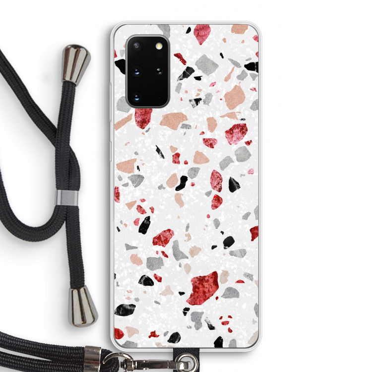 Terrazzo N°12: Samsung Galaxy S20 Plus Transparant Hoesje met koord