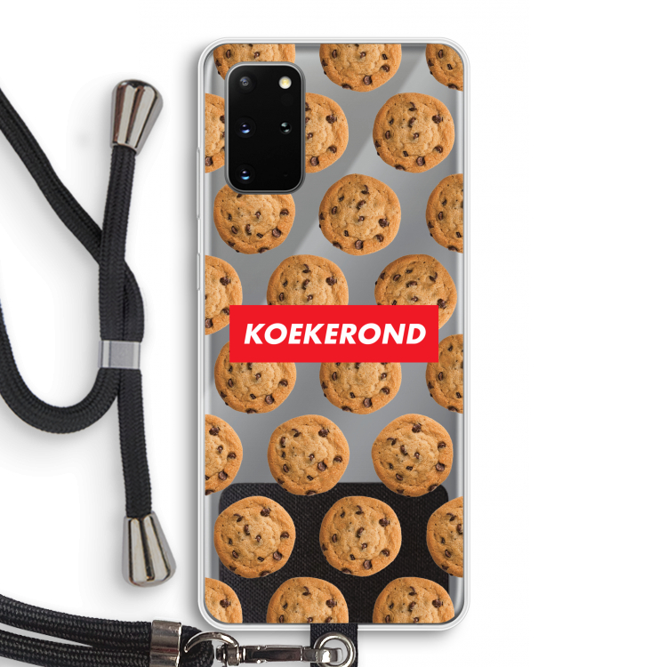 Koekerond: Samsung Galaxy S20 Plus Transparant Hoesje met koord