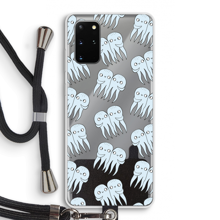 Octopussen: Samsung Galaxy S20 Plus Transparant Hoesje met koord