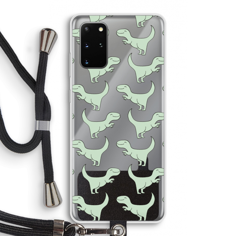 Dinos: Samsung Galaxy S20 Plus Transparant Hoesje met koord