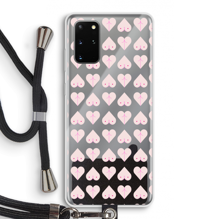 Ass 'n Titties: Samsung Galaxy S20 Plus Transparant Hoesje met koord