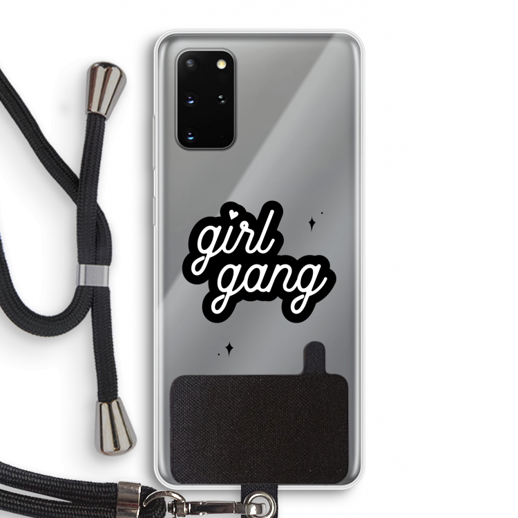 Girl Gang: Samsung Galaxy S20 Plus Transparant Hoesje met koord
