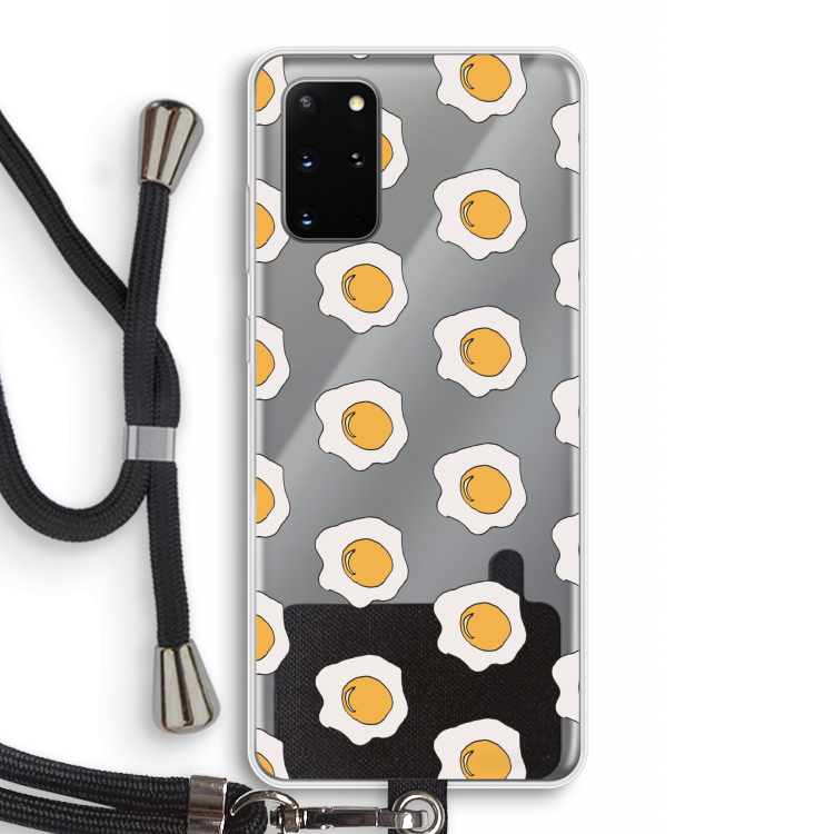 Bacon to my eggs #1: Samsung Galaxy S20 Plus Transparant Hoesje met koord