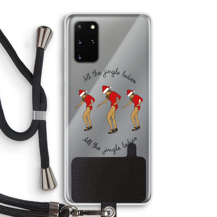 Jingle Ladies: Samsung Galaxy S20 Plus Transparant Hoesje met koord