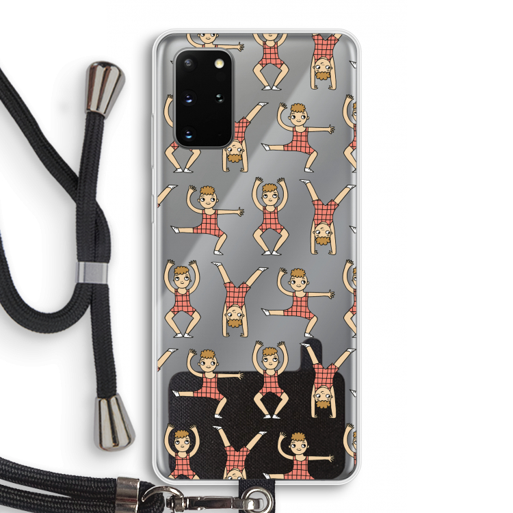 Gymboys: Samsung Galaxy S20 Plus Transparant Hoesje met koord