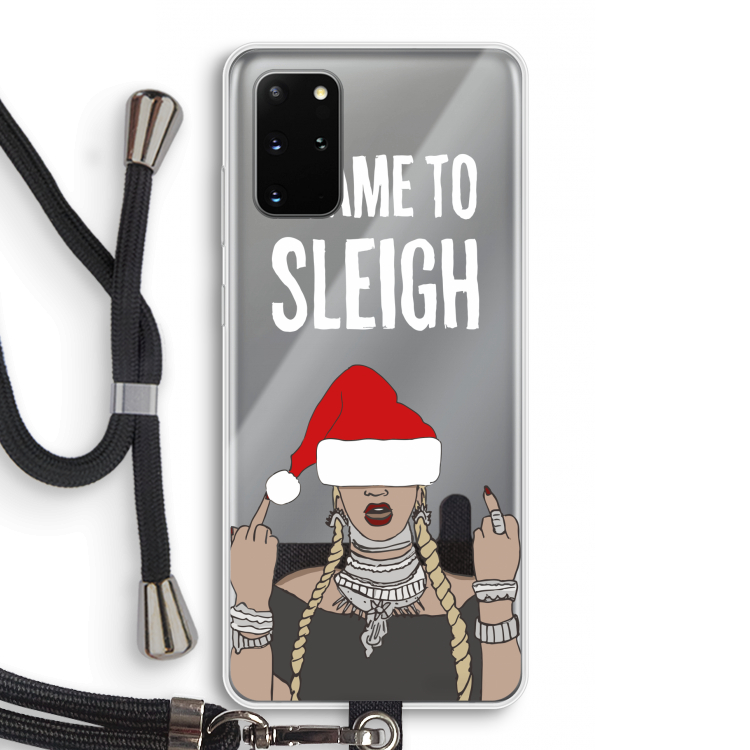 Came To Sleigh: Samsung Galaxy S20 Plus Transparant Hoesje met koord