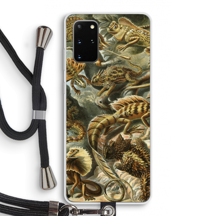 Haeckel Lacertilia: Samsung Galaxy S20 Plus Transparant Hoesje met koord