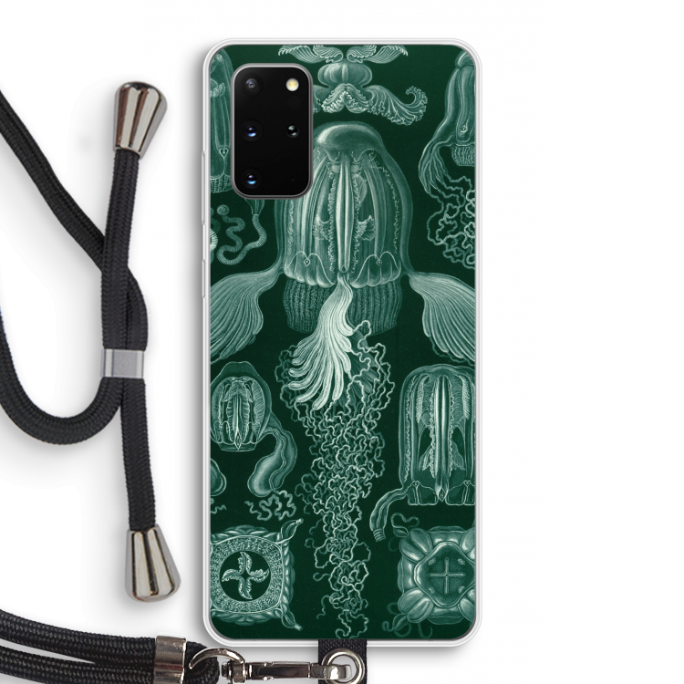 Haeckel Cubomedusae: Samsung Galaxy S20 Plus Transparant Hoesje met koord