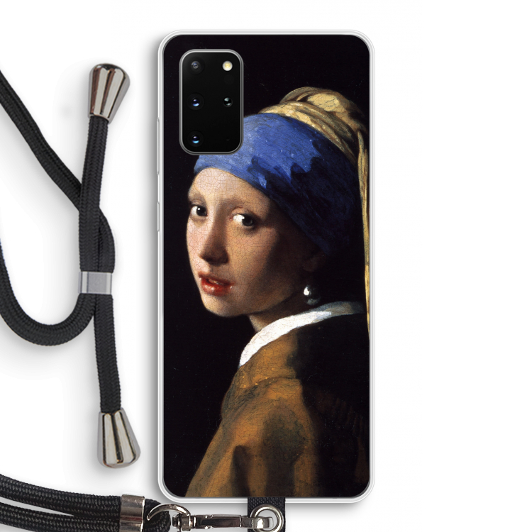The Pearl Earring: Samsung Galaxy S20 Plus Transparant Hoesje met koord