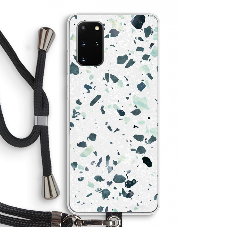 Terrazzo N°2: Samsung Galaxy S20 Plus Transparant Hoesje met koord