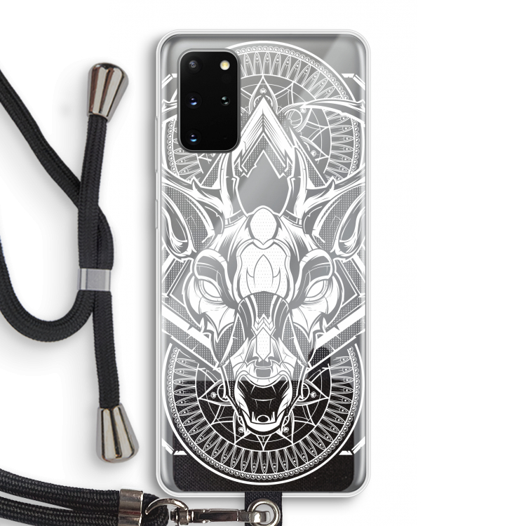 Oh Deer: Samsung Galaxy S20 Plus Transparant Hoesje met koord