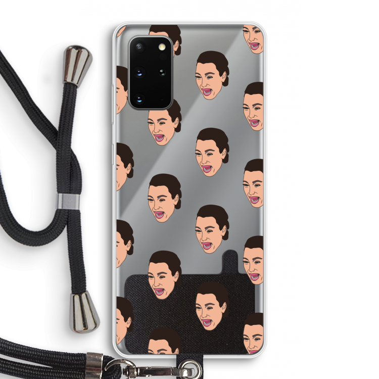 Ugly Cry Call: Samsung Galaxy S20 Plus Transparant Hoesje met koord