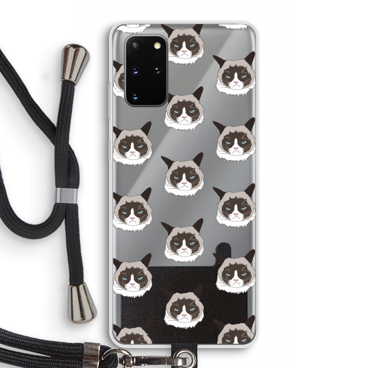It's a Purrr Case: Samsung Galaxy S20 Plus Transparant Hoesje met koord