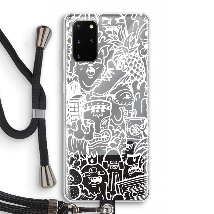 Vexx Mixtape #2: Samsung Galaxy S20 Plus Transparant Hoesje met koord