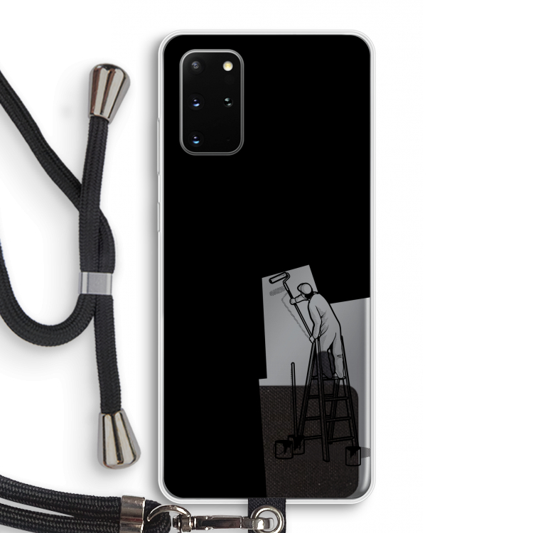 Musketon Painter: Samsung Galaxy S20 Plus Transparant Hoesje met koord