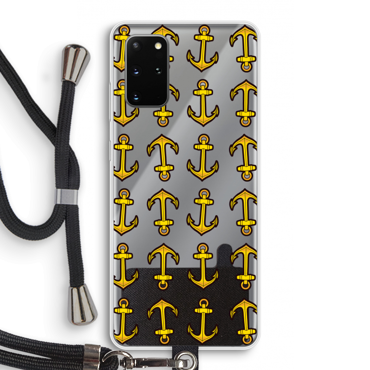 Musketon Anchor: Samsung Galaxy S20 Plus Transparant Hoesje met koord