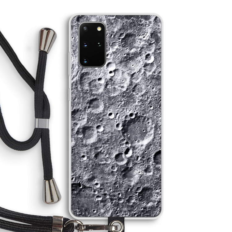 Maanlandschap: Samsung Galaxy S20 Plus Transparant Hoesje met koord
