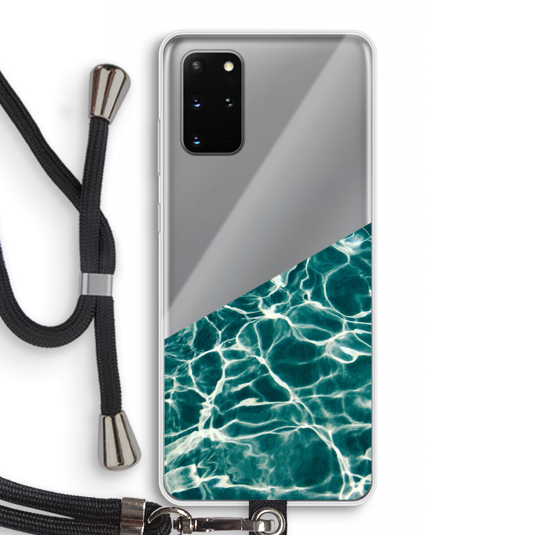 Weerkaatsing water: Samsung Galaxy S20 Plus Transparant Hoesje met koord