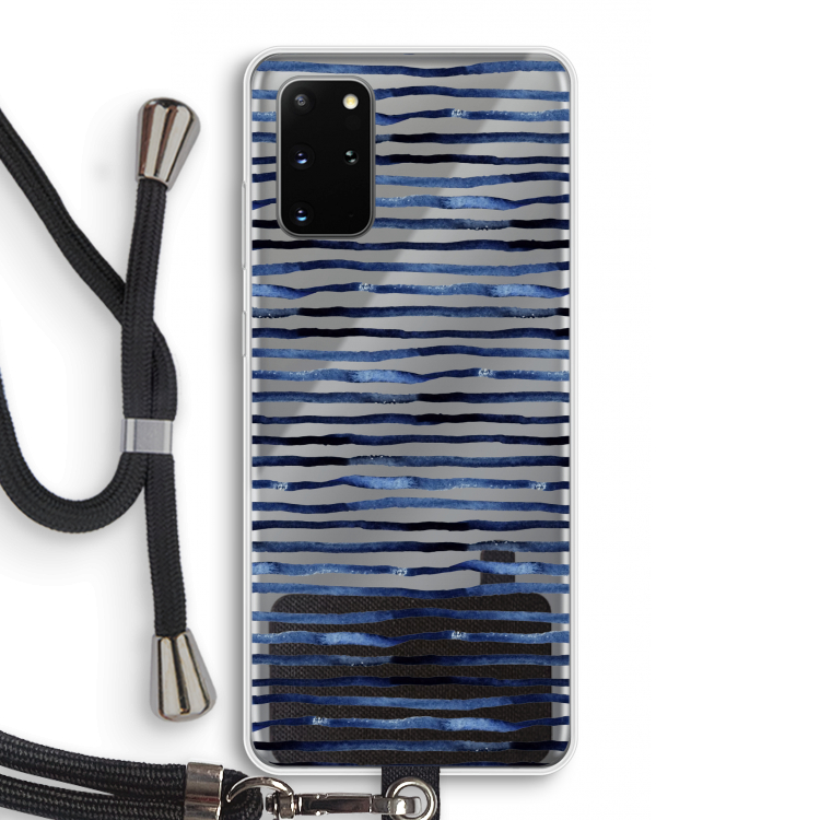 Verrassende lijnen: Samsung Galaxy S20 Plus Transparant Hoesje met koord