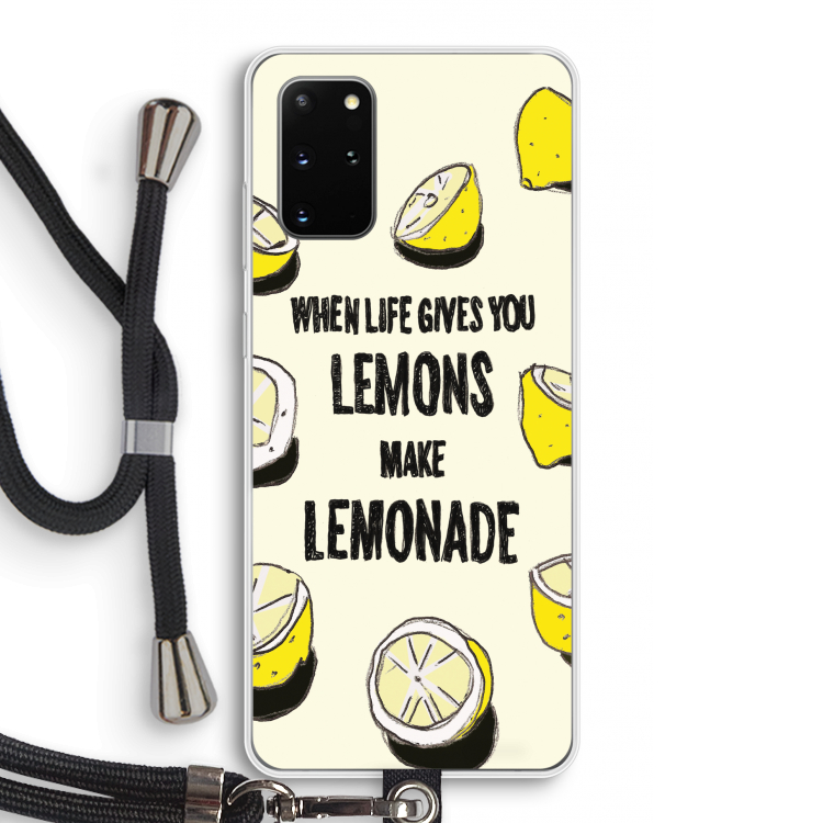 Lemonade: Samsung Galaxy S20 Plus Transparant Hoesje met koord